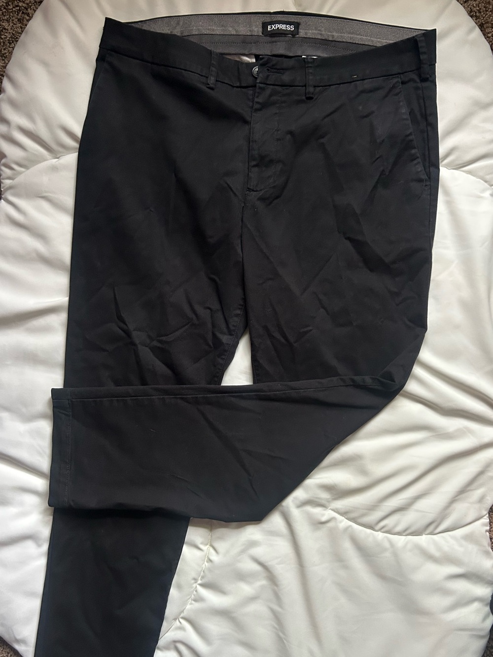 Express Men’s Black Slim Everyday Dress Pants